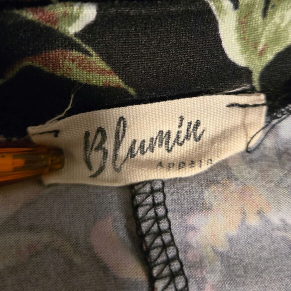 Blumin Floral Hi-Low Short Sleeve Shirt Women's Size Small - Picture 2 of 4